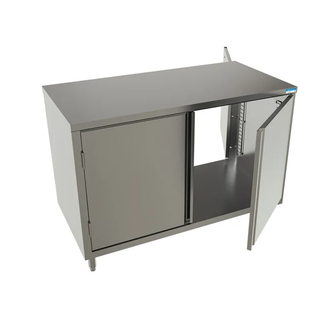 BK Resources CST-2448H2 — Cabinet Base Work Table, 48"W x 24"D x 34.75"H, stainless steel