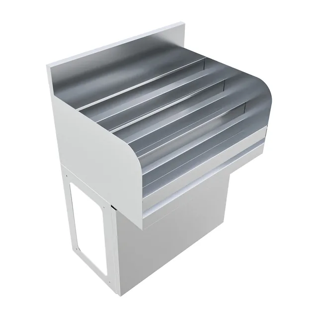 BK Resources UBB-18-LD24 — Underbar Liquor Display, 24"W x 18"D, 18-ga 304 stainless steel