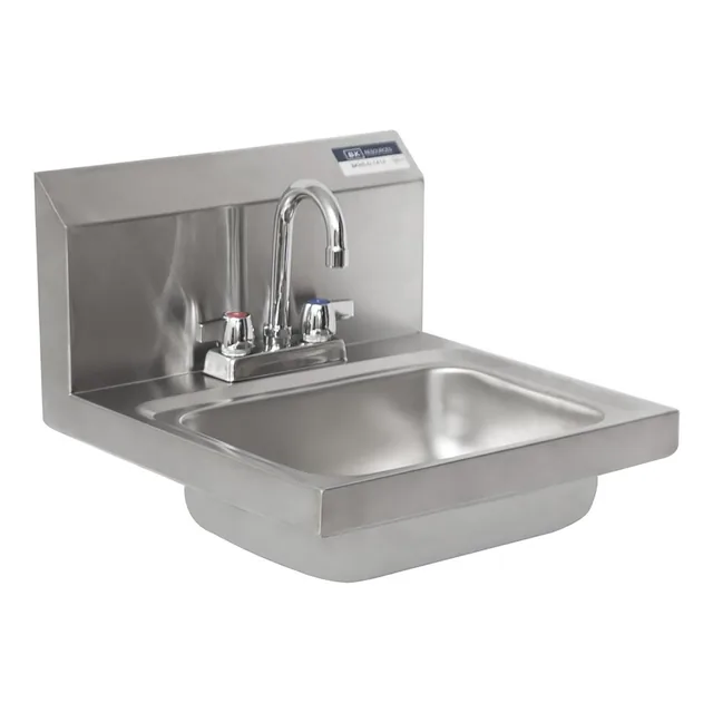 BK Resources BKHS-D-1410-P-G — Hand Sink, 14"W x 10"D x 13"H, stainless steel