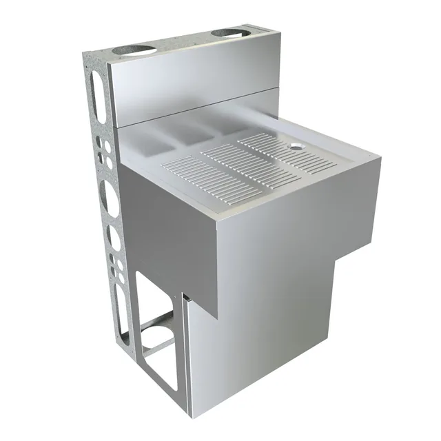 BK Resources UBDW-18-DB24 — Underbar Unit, stainless steel