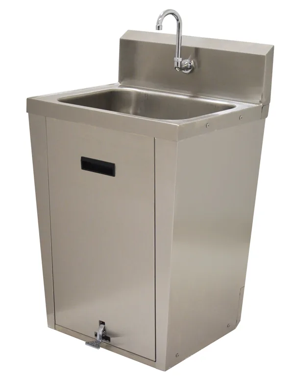 Advance Tabco 7-PS-18 — Freestanding Hand Sink, 16"W x 14"D, 18-ga 304 stainless, foot pedal