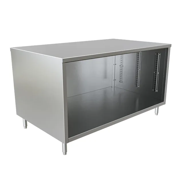 BK Resources CST-3660 — Cabinet Base Work Table, 60"W x 36"D x 34.75"H, 14-ga 304 stainless steel