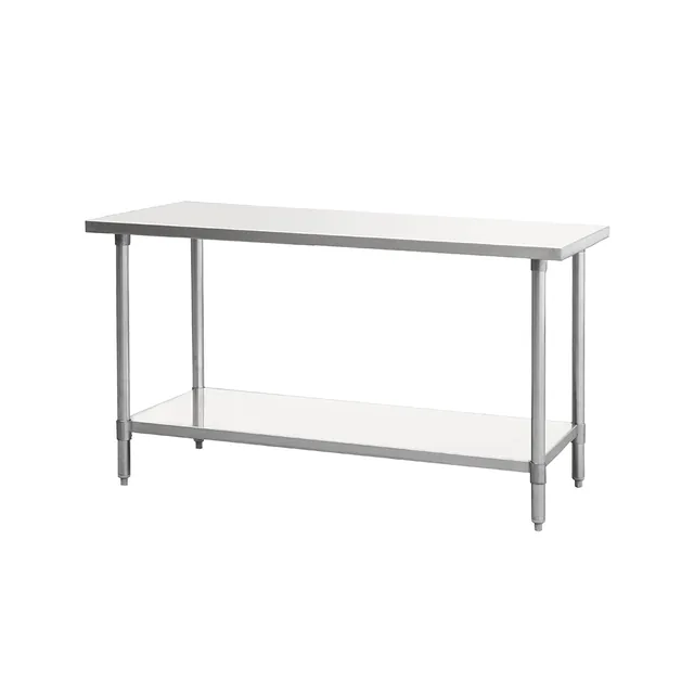 Atosa SSTW-2424 — Undershelf Work Table, 24"W x 24"D, 18-ga 430 stainless