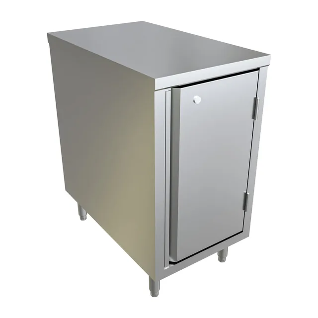 BK Resources CST-3018HL2 — Cabinet Base Work Table, 18"W x 30"D x 34.75"H, stainless steel