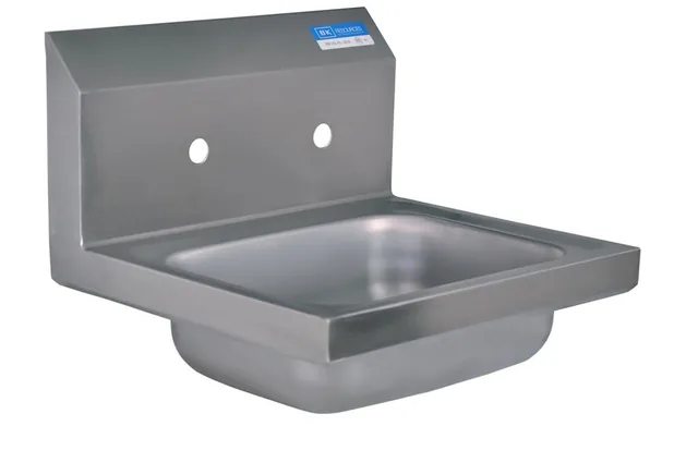 BK Resources BKHS-W-1410-8 — Hand Sink, 17"W x 15.5"D, stainless steel
