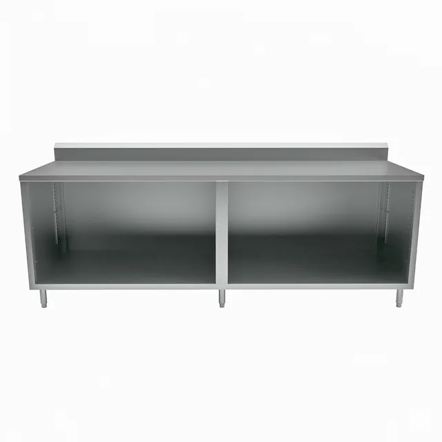 BK Resources CSTR5-30120 — Cabinet Base Work Table, 120"W x 30"D, stainless steel