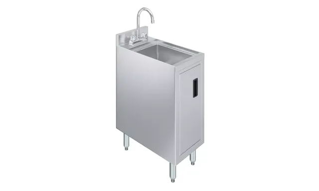 AmGood AMGSINKUHSC-2212 — Hand Sink, 12"W x 22"D, 20-ga 304 stainless steel