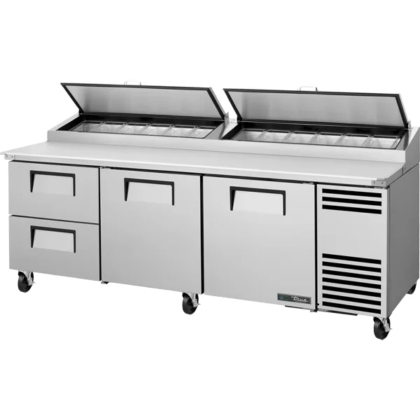 True TPP-AT2-93D-2-HC — 2-Door Pizza Prep Table, 93″W