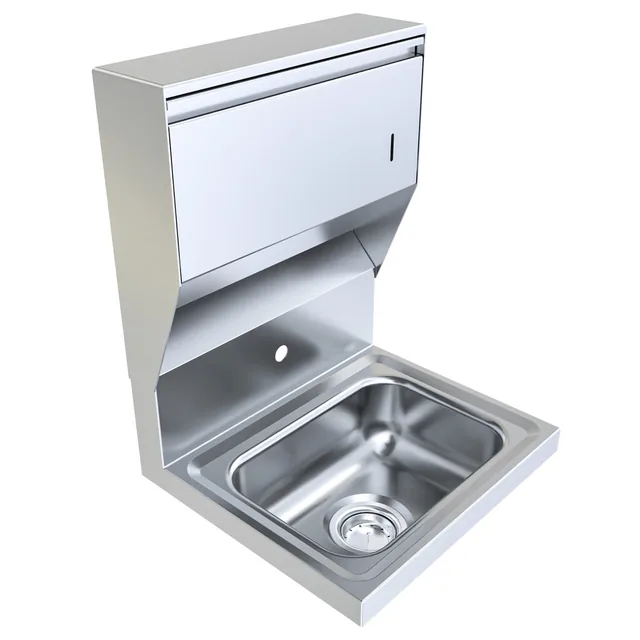 BK Resources BKHS-W-1410-1-4D-TD — Hand Sink, 17"W x 15.5"D x 25.46"H, stainless steel