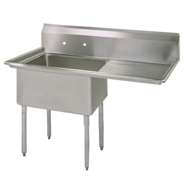 BK Resources BKS-1-18-12-18R — 1-Compartment Sink, 38.5"W x 23.81"D x 43.75"H, stainless steel
