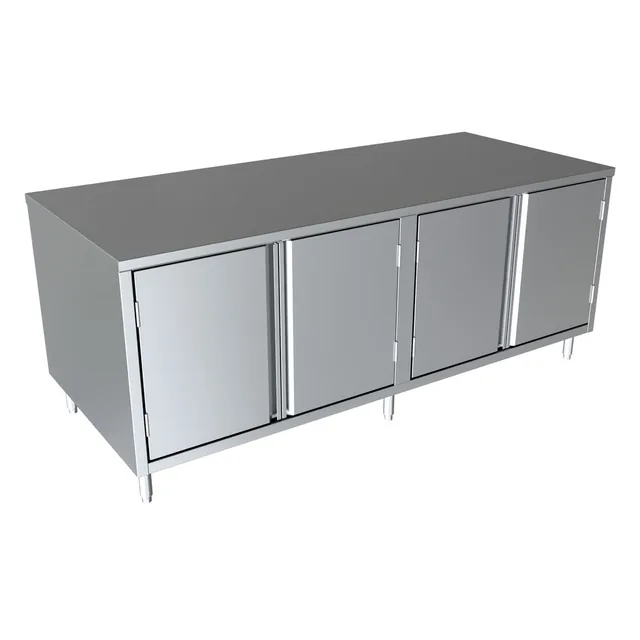 BK Resources CST-3684H2 — Cabinet Base Work Table, 84"W x 36"D x 34.75"H, stainless steel