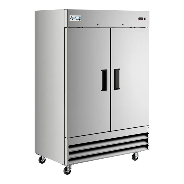 Avantco Refrigeration 178A49FHC — Reach-In Freezer with 2 Solid Doors, 53.98"W x 32.2"D x 82.48"H, 41.32 cu ft
