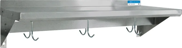 BK Resources BKWSE-1224-PR — Wall Shelf, 24"W x 12"D, 430 stainless steel