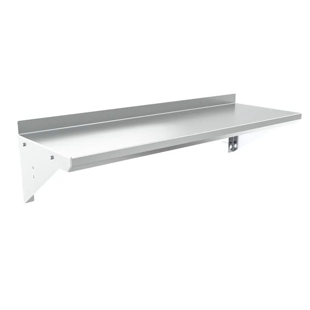 BK Resources BKWS-1236 — Wall Shelf, 36"W x 12"D, 18-ga 304 stainless steel