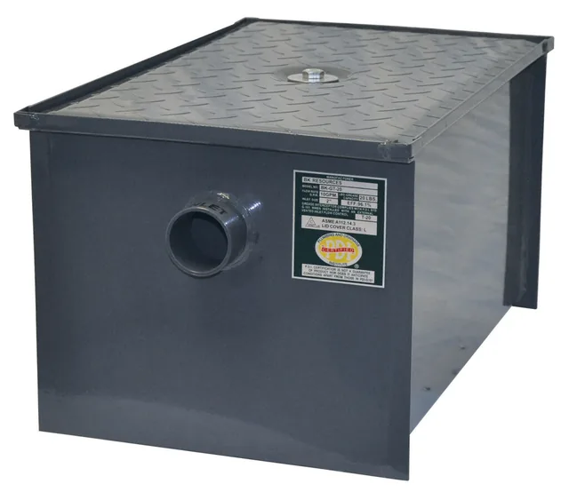 BK Resources BK-GT-20 — 10 GPM / 20 lb Grease Trap, carbon steel, with flow control