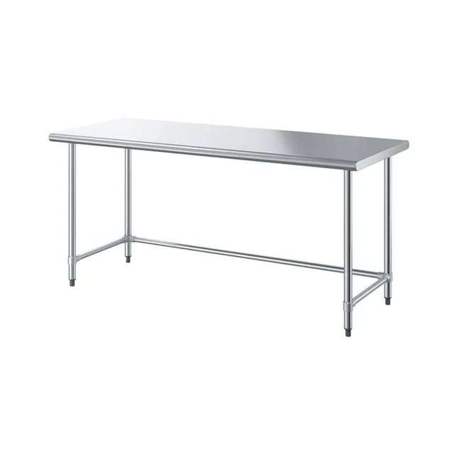 Sapphire SMTO-1424G — Open-Base Work Table, 24"W x 14"D, 18-ga 430 stainless