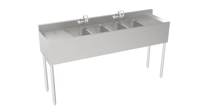 Krowne 18-64C — Underbar bar sink, 72″