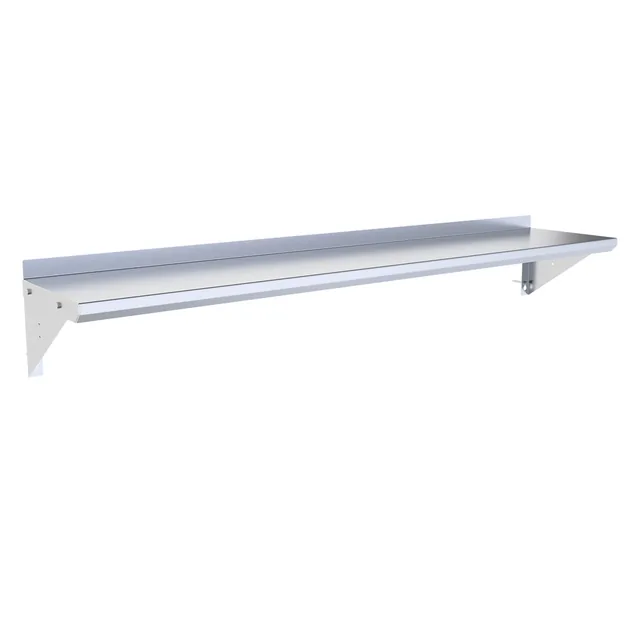 BK Resources BKWS-1260 — Wall Shelf, 60"W x 12"D, 18-ga 304 stainless steel
