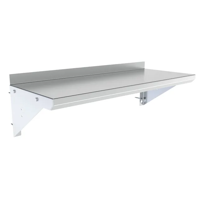 BK Resources BKWS-1230 — Wall Shelf, 30"W x 12"D, 18-ga 304 stainless steel
