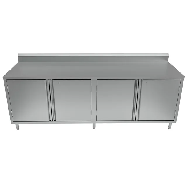 BK Resources CSTR5-3084HL — Cabinet Base Work Table, 84"W x 30"D, stainless steel