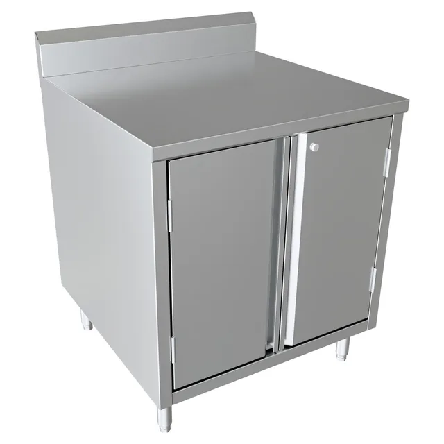 BK Resources CSTR5-3030HL — Cabinet Base Work Table, 30"W x 30"D x 39.75"H, stainless steel