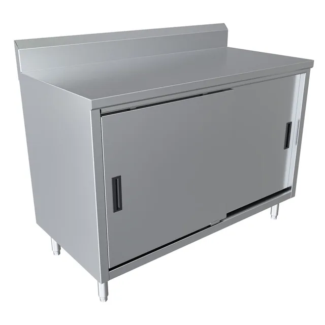 BK Resources CSTR5-2448S — Cabinet Base Work Table, 48"W x 24"D x 39.75"H, stainless steel