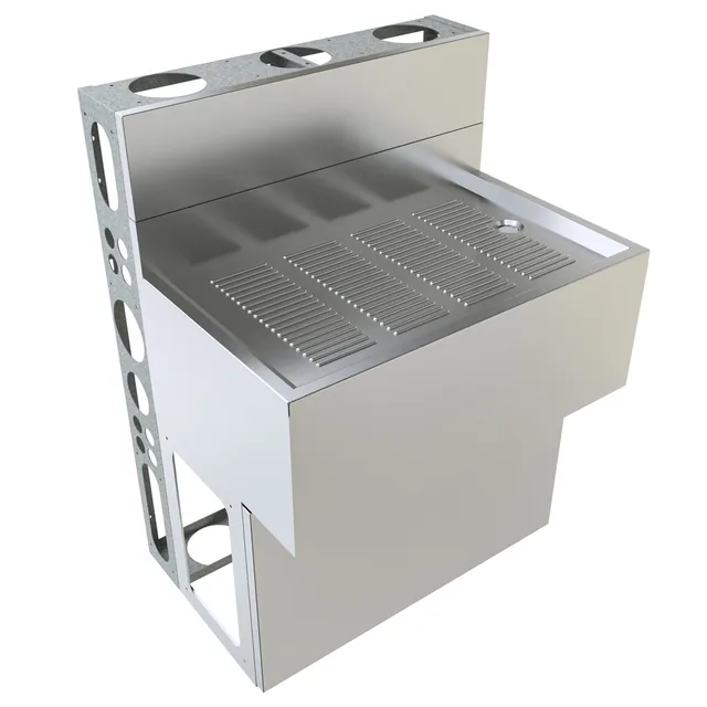 BK Resources UBDW-18-DB30 — Underbar Unit, stainless steel