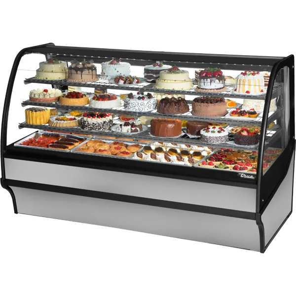 True TDM-R-77-GE/GE-S-S — 2-Door Glass-Door Merchandiser, 77″W
