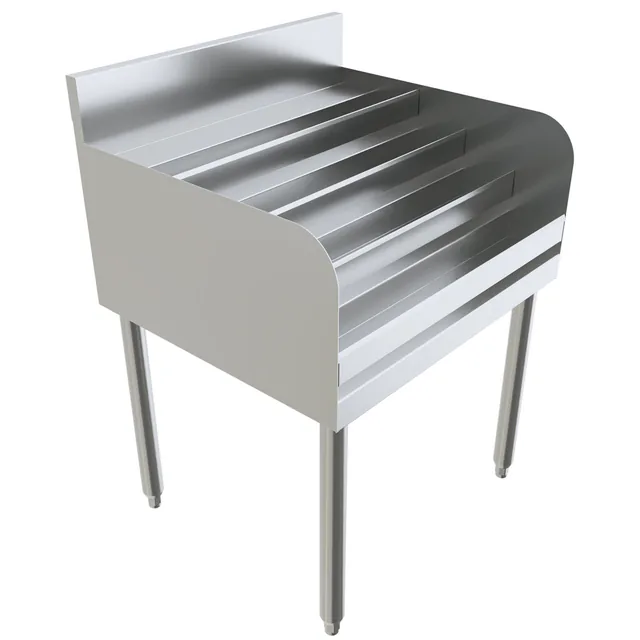 BK Resources UB4-21-LD24 — Underbar Liquor Display, 24"W x 21"D, 18-ga 304 stainless steel