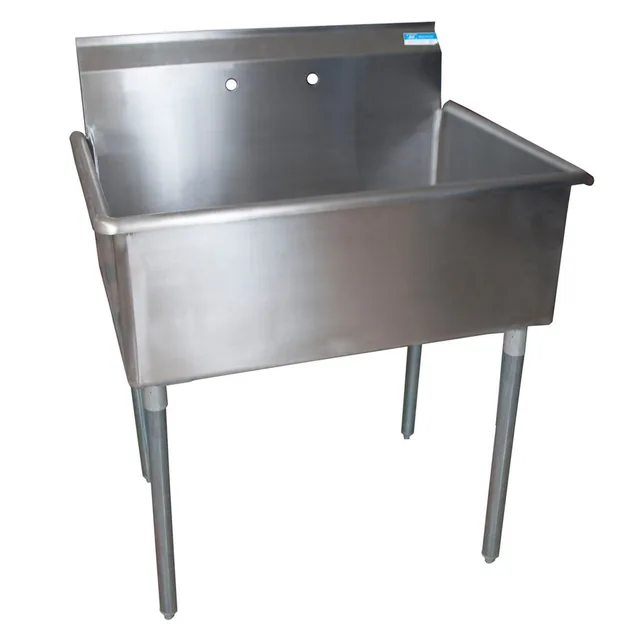 BK Resources BKUS6-1-3624-14 — 1-Compartment Sink, 39"W x 27.5"D x 41.25"H, stainless steel