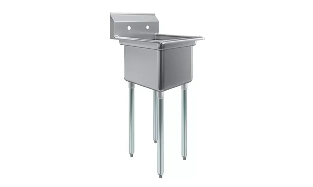 AmGood AMGSINKS1C-181812-NF — 1-Compartment Sink, 23.5"W x 24"D, 18-ga 304 stainless steel