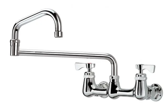 Krowne 14-818L — Wall-mount faucet, 8" centers, double-jointed