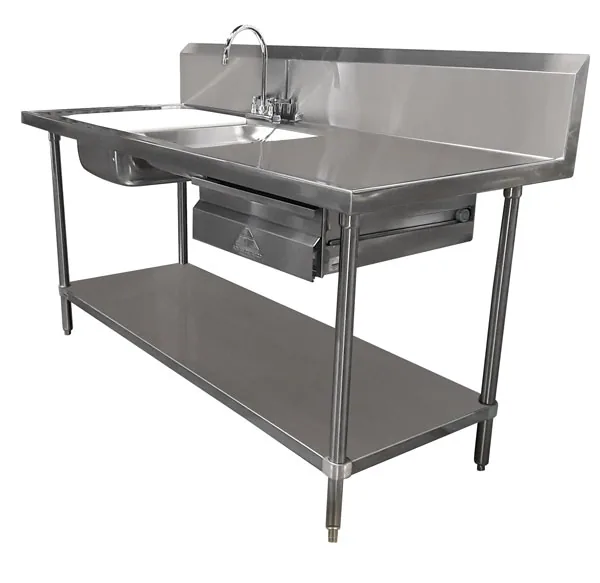 Advance Tabco DL-30-96 — Prep Table, 96"W x 30"D, 14-ga stainless steel