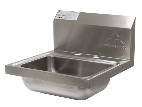 Advance Tabco 7-PS-20 — Wall-Mount Hand Sink, 14"W x 10"D, 20-ga 304 stainless