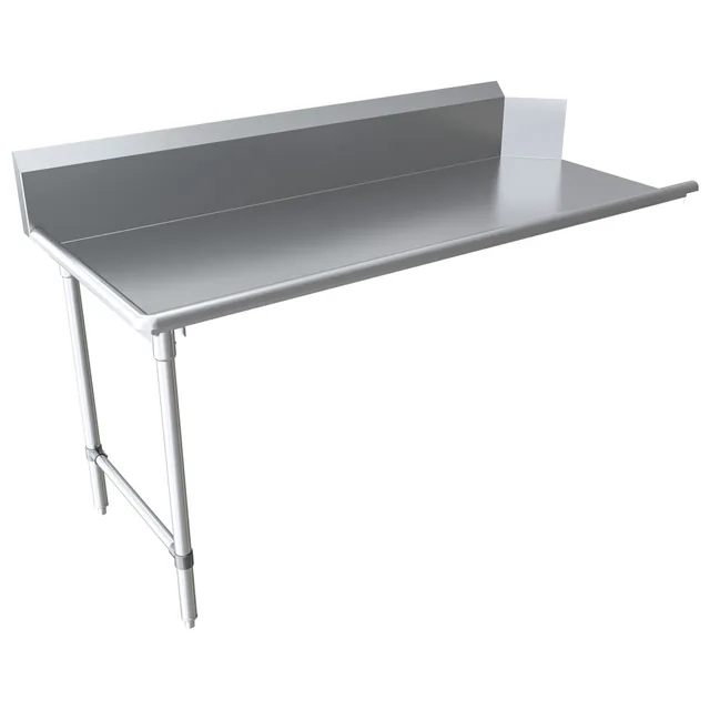 BK Resources BKCDT-72-L-SS — Dish Table, 18-ga 304 stainless steel