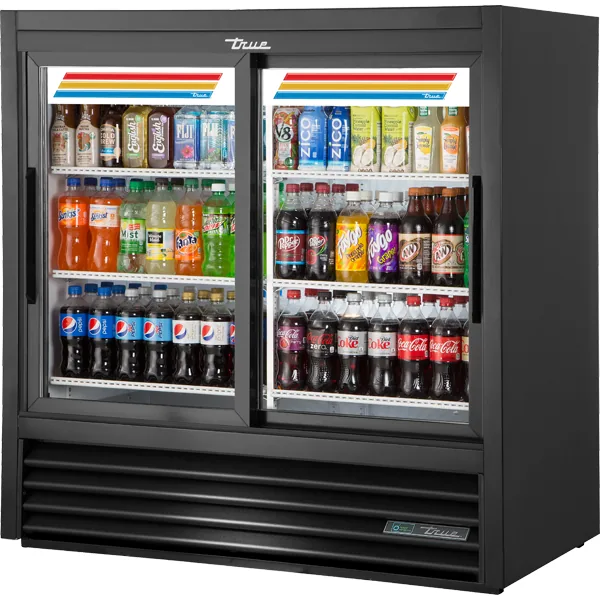True GDM-41C-48-HC-LD — Reach-In Refrigerator with 2 Glass Doors, 48"W x 24.13"D x 48"H, 14.48 cu ft
