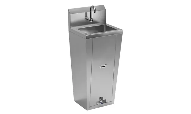 AmGood AMGSINKHS-42PB — Freestanding Hand Sink, 14"W x 14"D, 18-ga 304 stainless, foot pedal