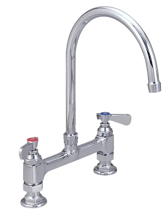BK Resources BKF8HD-8G-G — Deck-Mount Faucet, 8" Spout
