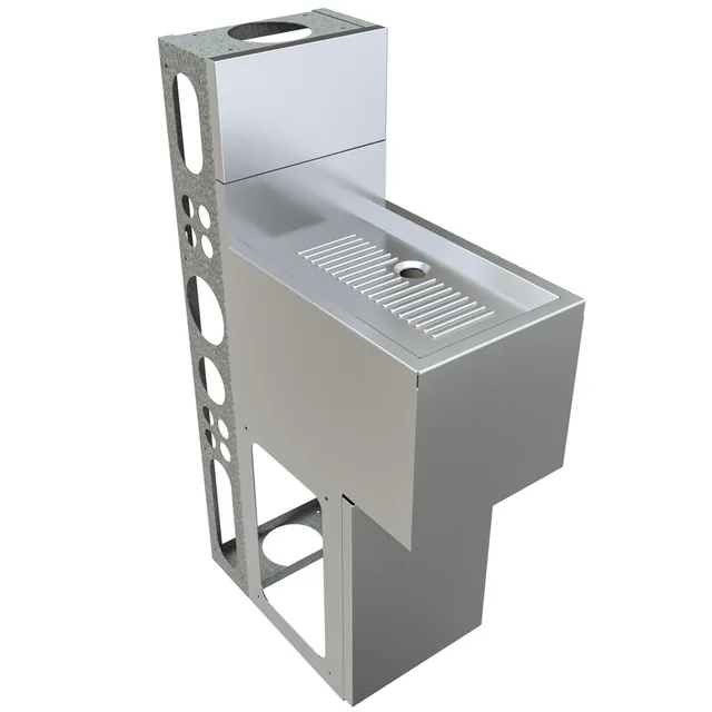 BK Resources UBDW-18-DB12 — Underbar Unit, stainless steel