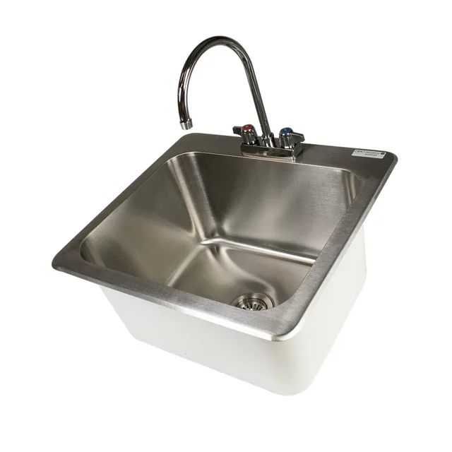 BK Resources DDI-20161224-P-G — Drop-In Sink, 23"W x 21"D x 12"H, stainless steel