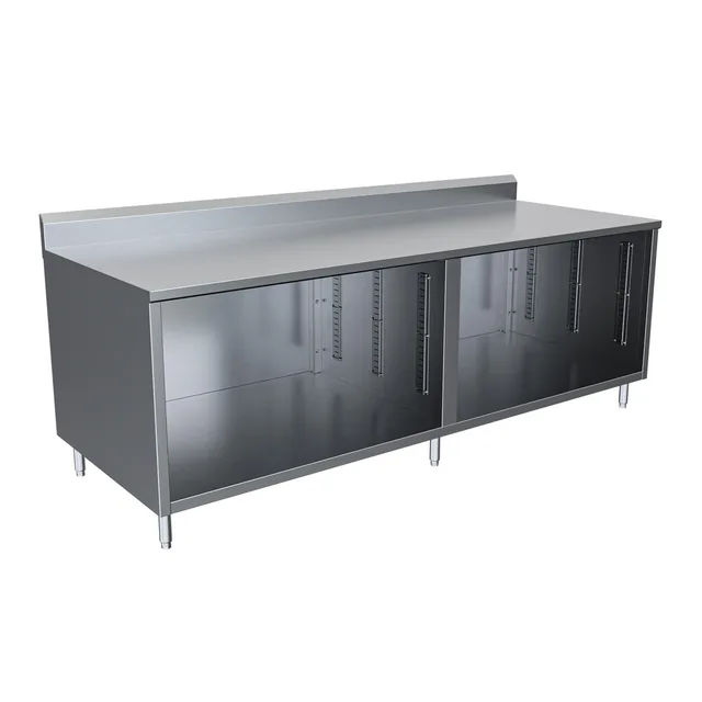 BK Resources CSTR5-3696 — Cabinet Base Work Table, 96"W x 36"D x 39.75"H, stainless steel