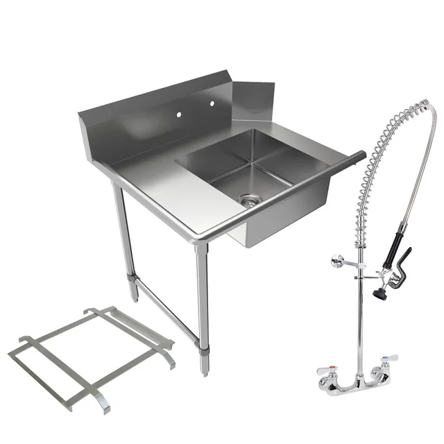 BK Resources BKSDT-36-L-SS-P2-G — Dish Table, 18-ga