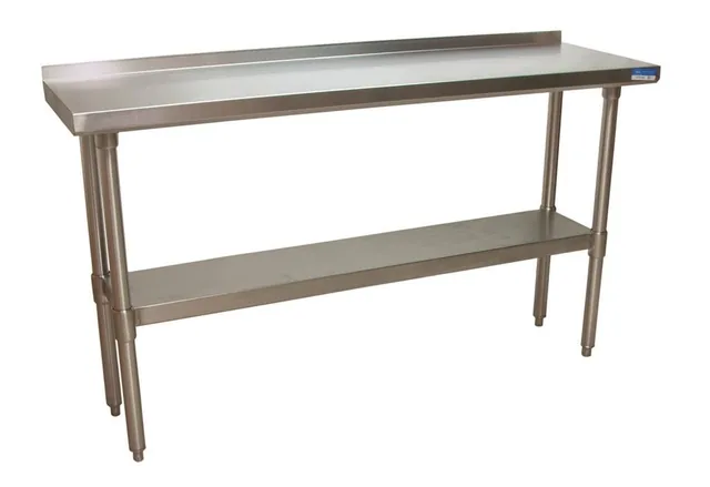 BK Resources VTTR-1860 — Riser-Top Work Table, 18-ga stainless steel