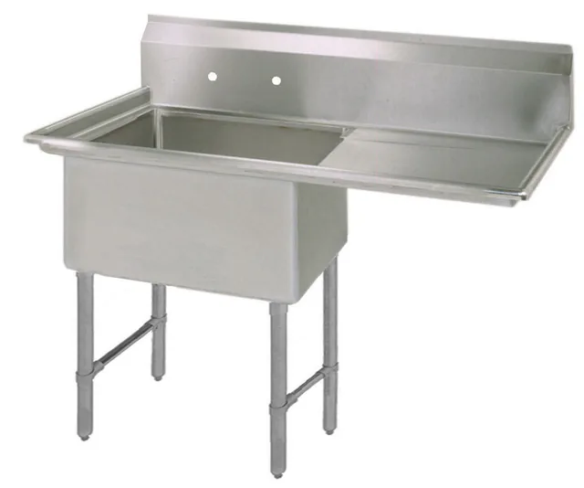 BK Resources BKS-1-1620-12-18RS — 1-Compartment Sink, 36.5"W x 25.81"D x 43.75"H, stainless steel