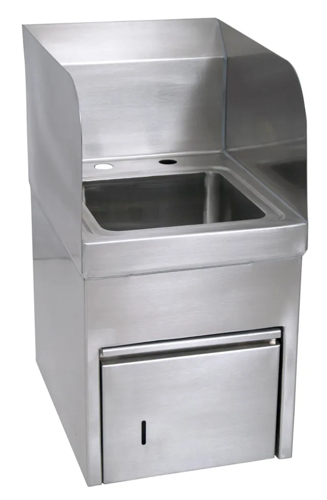 BK Resources BKHS-D-SS-SKTS — Hand Sink, 12" wide, stainless steel