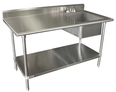 Advance Tabco KMS-11B-305L — Prep Table, 60"W x 30"D, 16-ga stainless steel