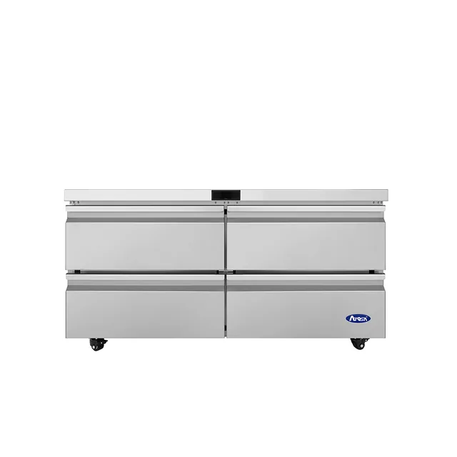 Atosa AUR60D4 — Undercounter Refrigerator, 60.25"W x 30"D, 15.5 cu ft