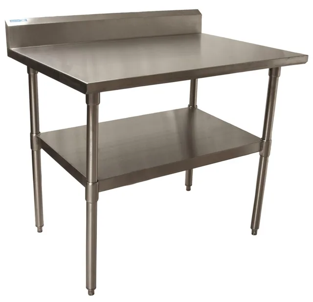 BK Resources VTTR5-4824 — Riser-Top Work Table, 18-ga stainless steel