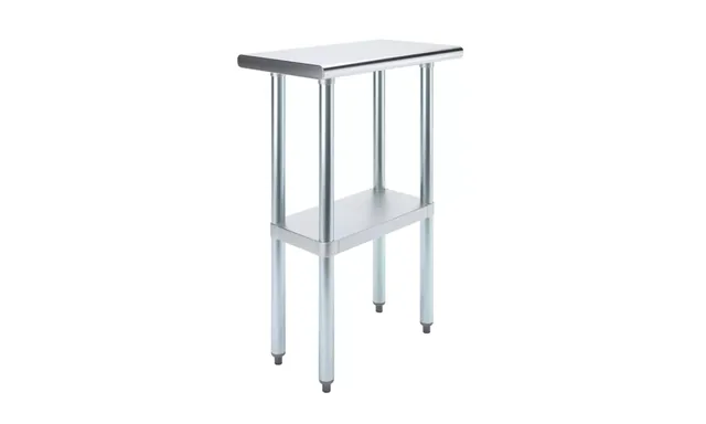 AmGood AMGWT-1424 — Work Table, 24"W x 14"D, 18-ga 430 stainless steel