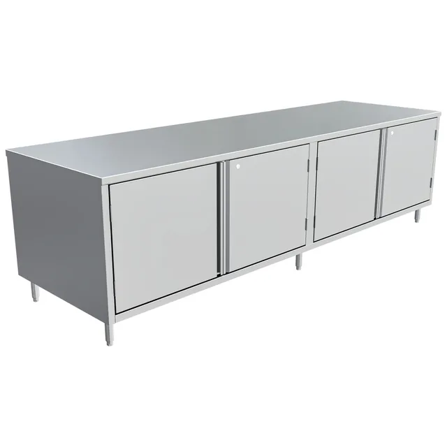BK Resources CST-36120HL2 — Cabinet Base Work Table, 120"W x 36"D, stainless steel